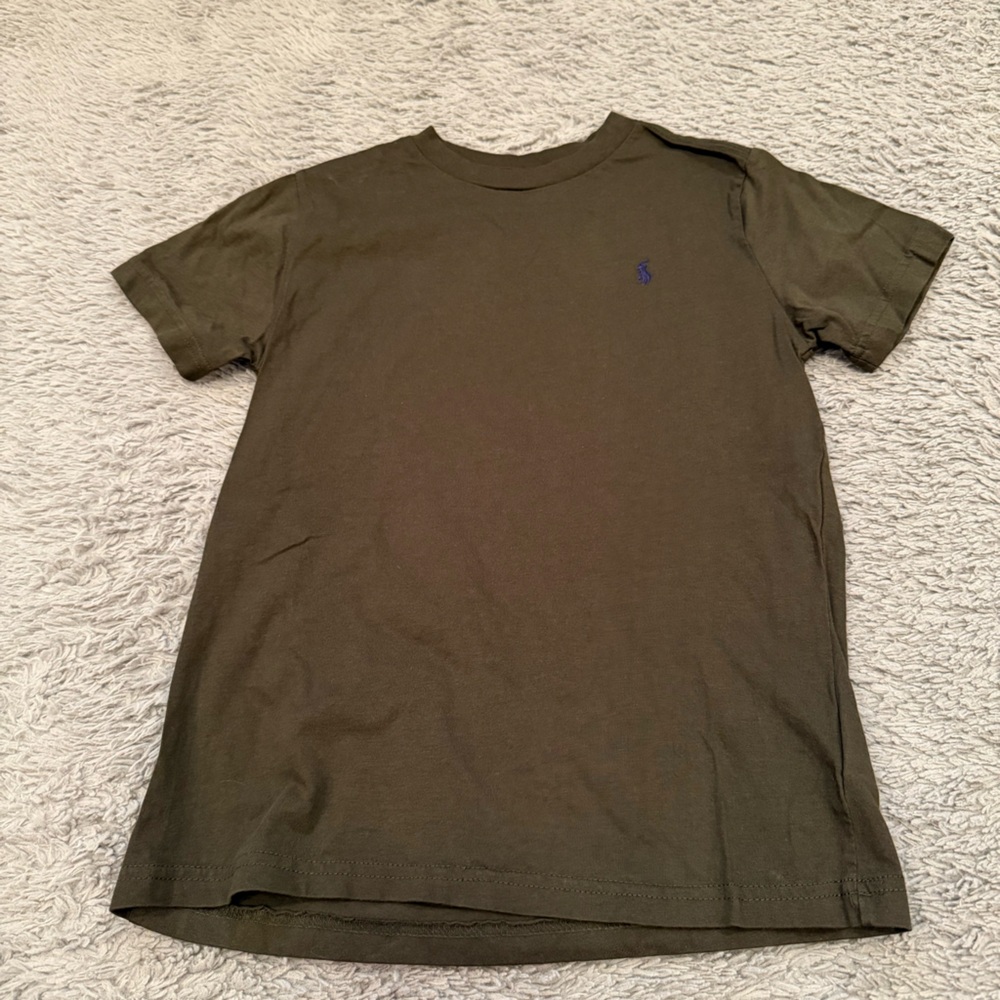 2 Ralph Lauren shirts. Olive green and light blue